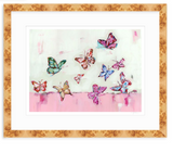 Butterfly Wishes Light Pink Fine Art Print