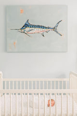 Blue Marlin on canvas by Chelsea McShane Art - product image 3 for Resin Society