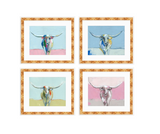 Longhorns Fine Art Prints by Chelsea McShane Art - main product image for Resin Society