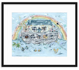 Noah's ark I Nursery Fine Art Print