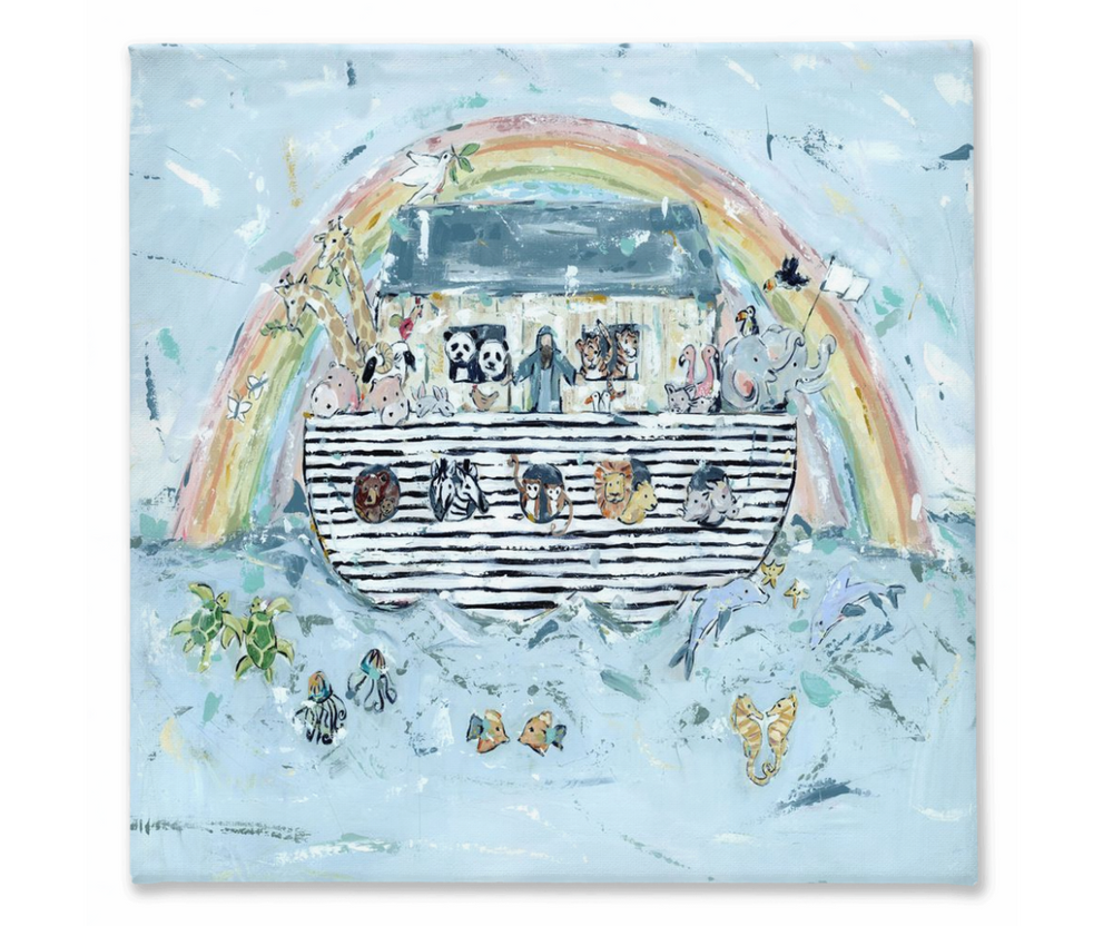 Noah's ark I on canvas by Chelsea McShane Art - main product image for Resin Society