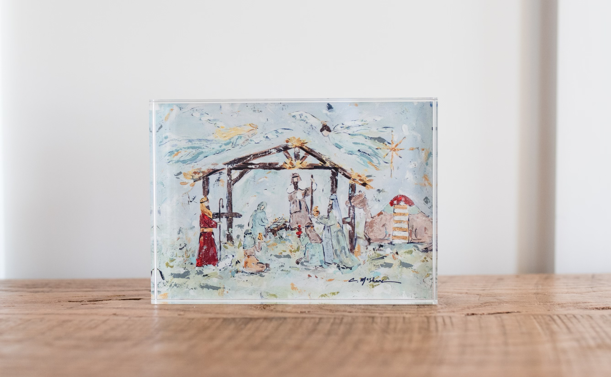 Nativity Acrylic Tabletop Art | Christmas Nativity Display