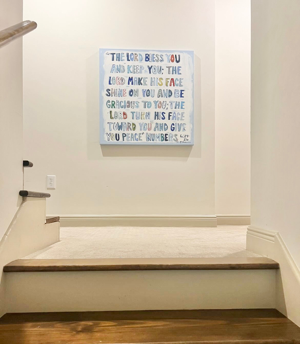 Numbers 6:24-26 on canvas by Chelsea McShane Art - product image 8 for Resin Society