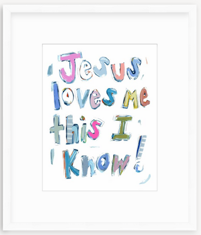 Jesus Loves Me Fine Art Print