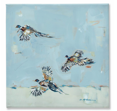 "Pheasantly Surprised" on canvas by Chelsea McShane Art - main product image for Resin Society