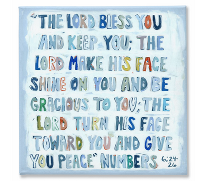 Numbers 6:24-26 on canvas by Chelsea McShane Art - product image 6 for Resin Society