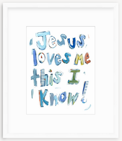 Jesus Loves Me Fine Art Print