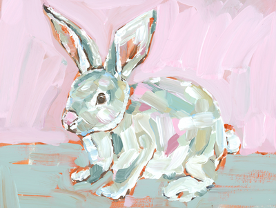 Bunny Hunnies Fine Art Print by Chelsea McShane Art