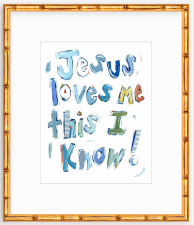 Jesus Loves Me Fine Art Print