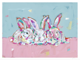 Hip Hap Hop Bunnies Fine Art Print
