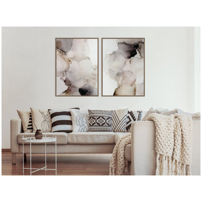 Smoke No.
1 & No.
2 2 Piece Framed Canvas Wall Art Set by Amy Lighthall