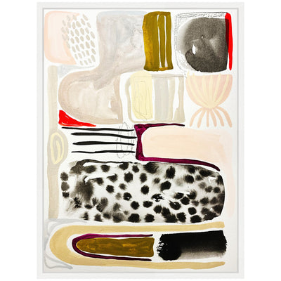 Sylvie Abstract 03 Framed Canvas by Emma Daisy