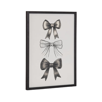 Gallery Coquette Preppy Retro Girly Black Bows Print