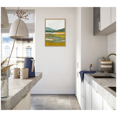 Sylvie Vibrant Abstract Framed Canvas by Nikita Jariwala