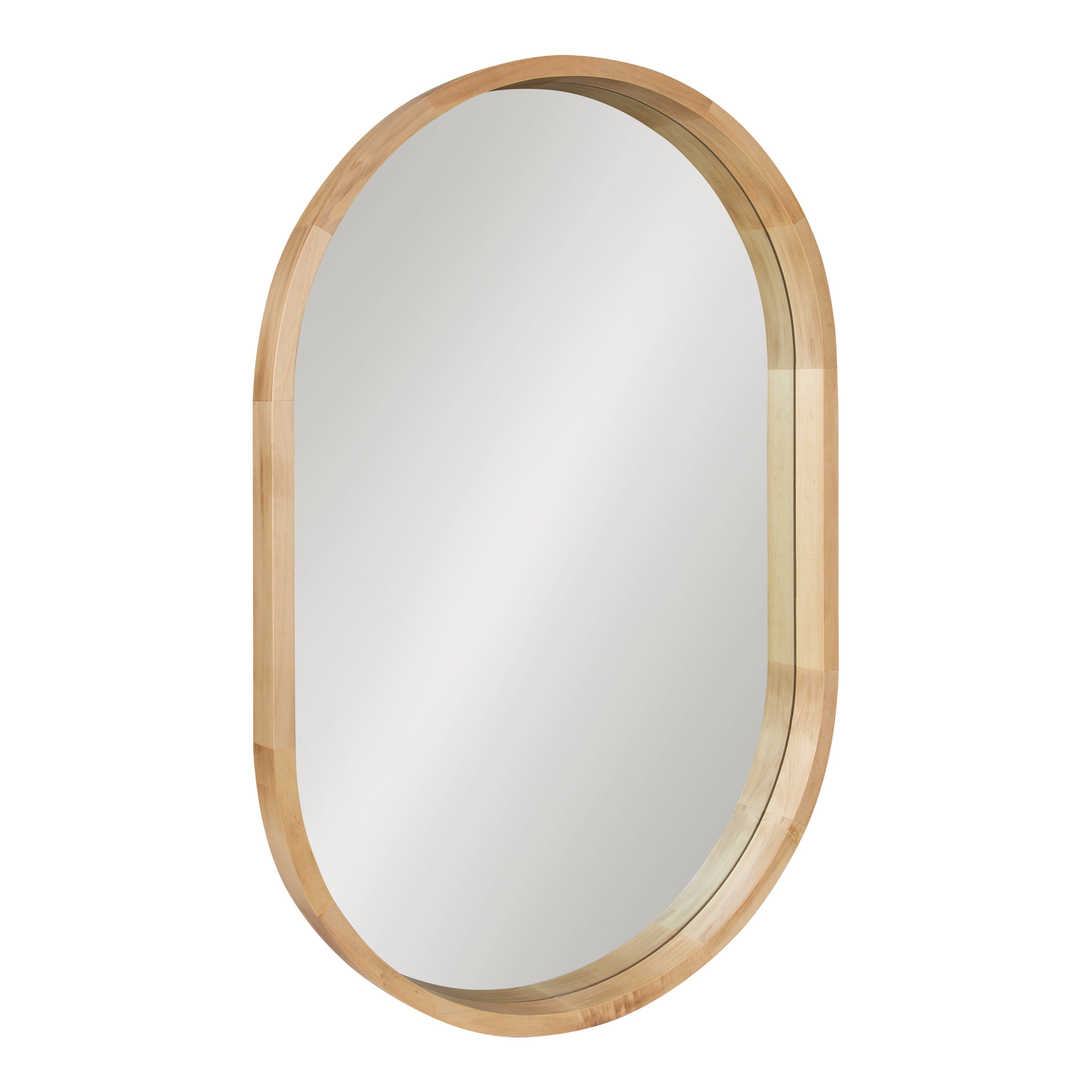 Hutton Wood Framed Capsule Mirror by kateandlaurel - product image 11 for Resin Society
