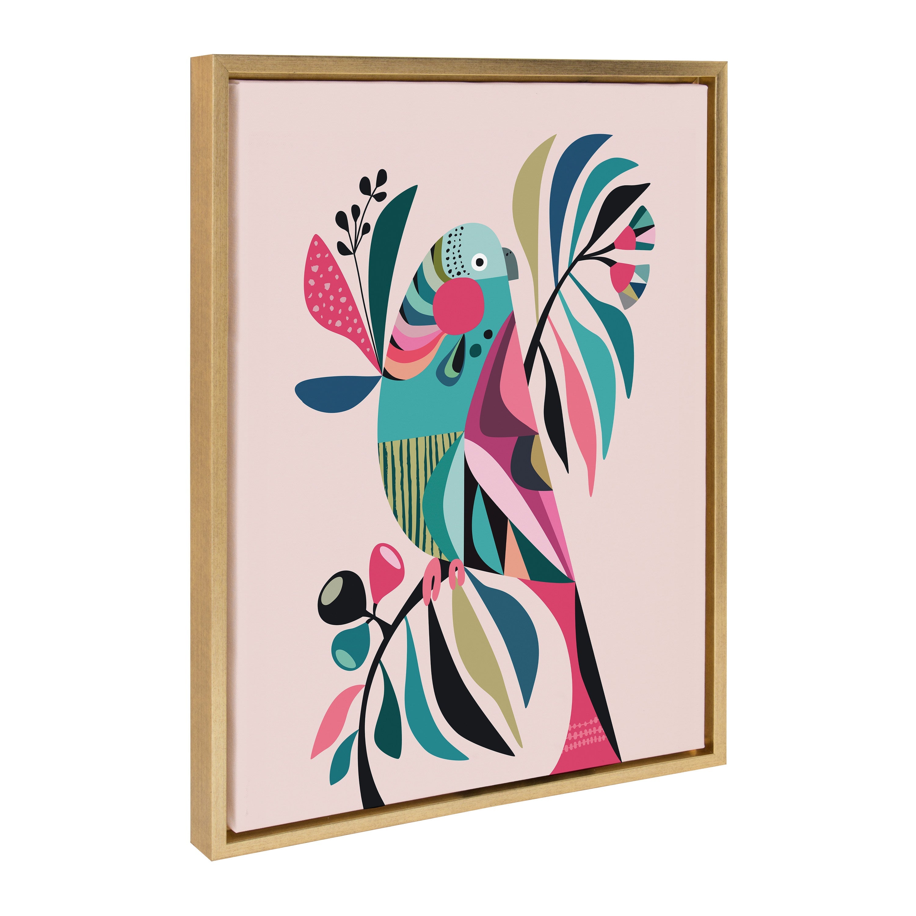 Sylvie Parakeet Framed Canvas by kateandlaurel - product image 18 for Resin Society