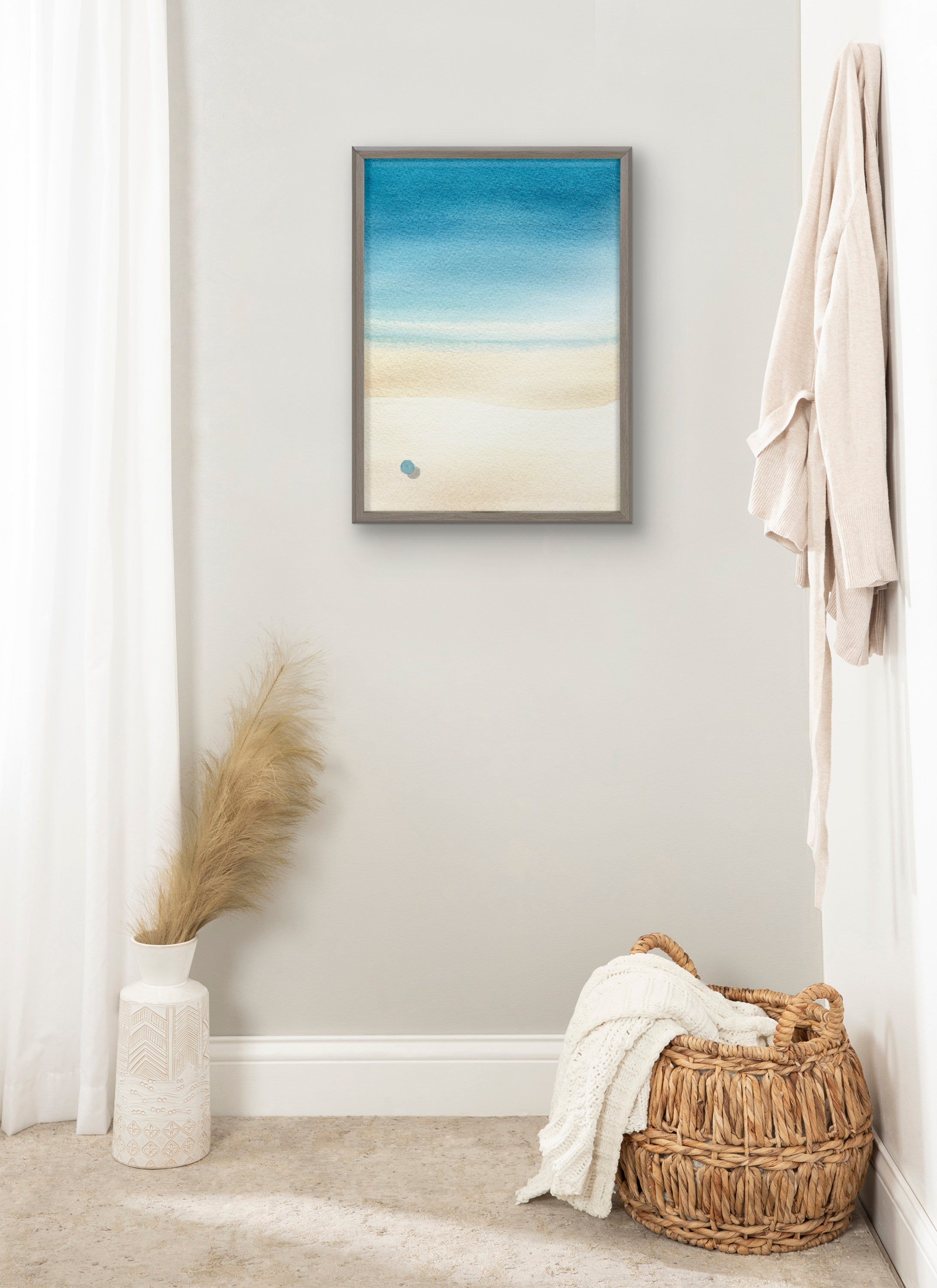 Blake Calm Morning Framed Printed Glass by kateandlaurel - product image 5 for Resin Society