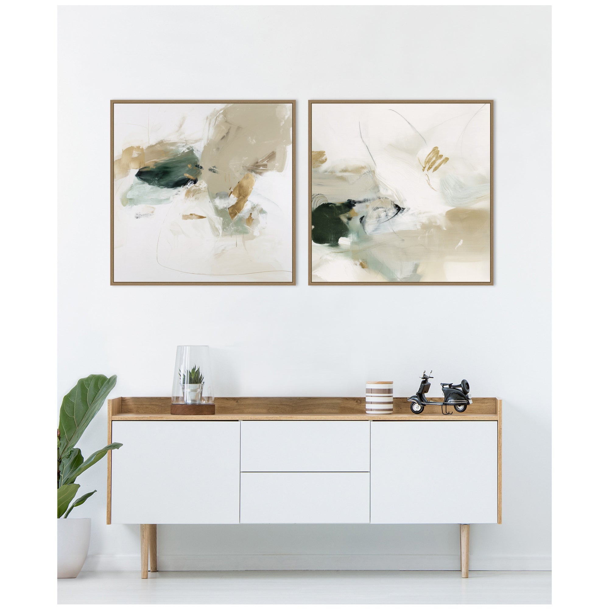 Field No.
1 & No.
2 2 Piece Framed Canvas Wall Art Set by Amy Lighthall