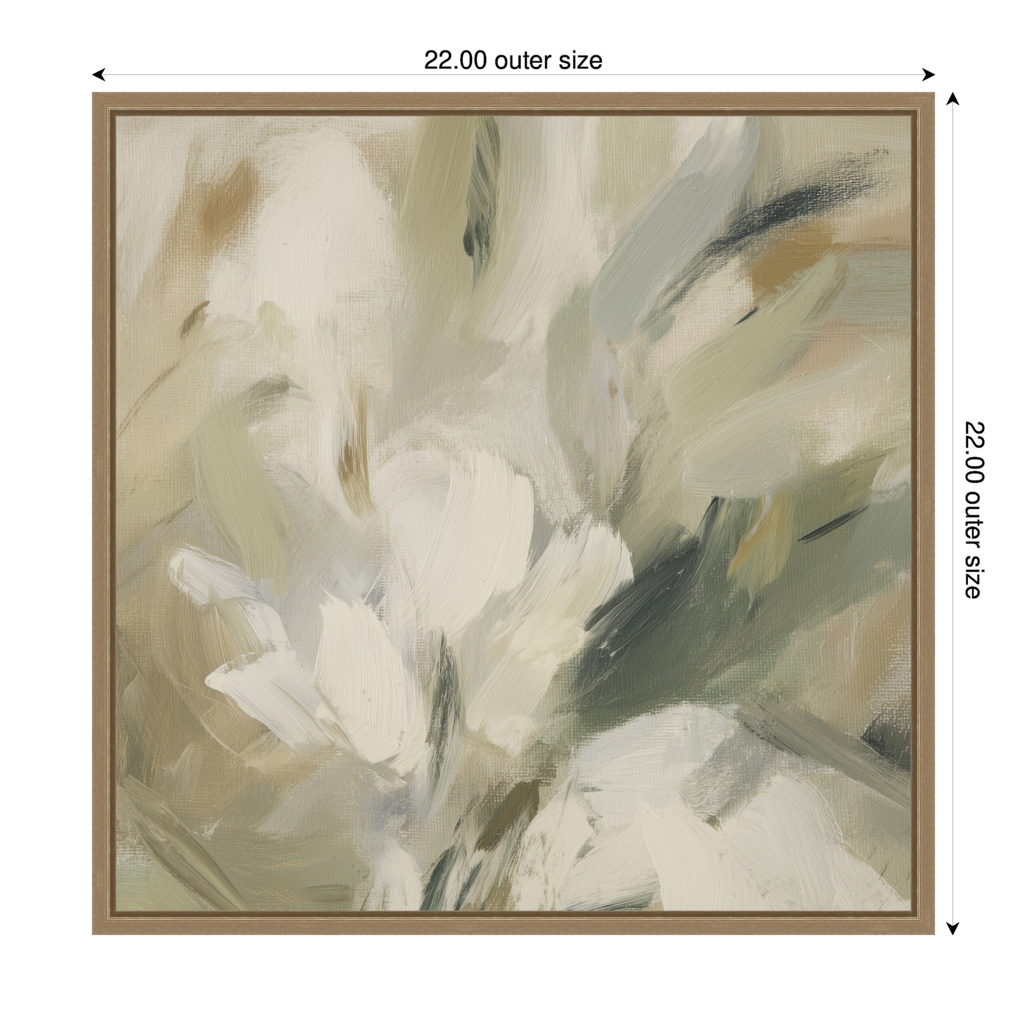 Olive Bloom No.
1 by Amy Lighthall Framed Canvas Wall Art Print