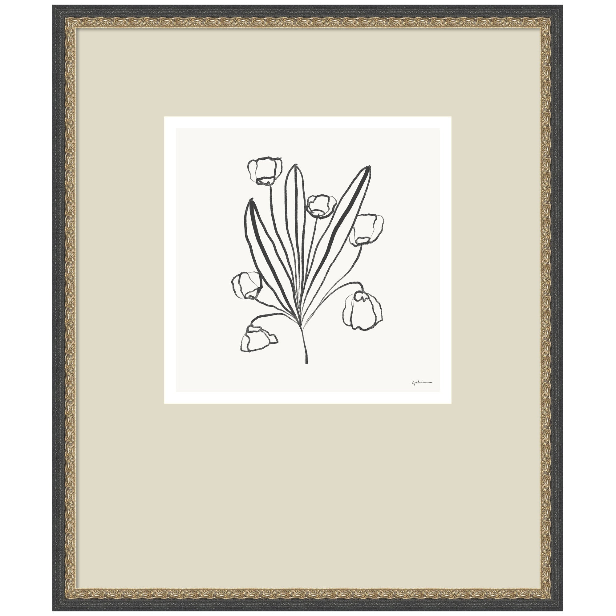 Floral Bouquet by Gabrielly Guedes Framed Wall Art Print