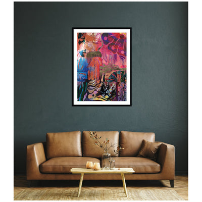 NC Abstract No.
612 by Nikki Chu Framed Wall Art Print