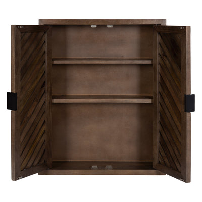 Mezzeta Tall Wood Bath Cabinet