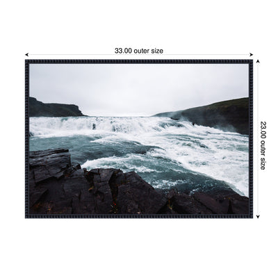 Sylvie Slated Waters Framed Canvas by Alicia Abla