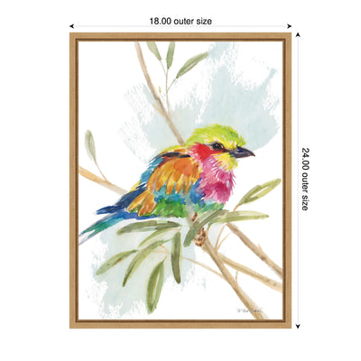 Bright Bird by Patricia Shaw Framed Canvas Wall Art Print