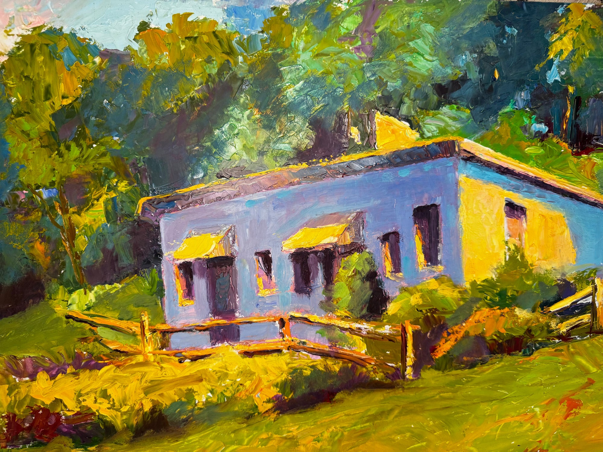 Ninety, an original plein air painting by John Beard Collection on a 16x20 board