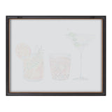 Blake Classic Cocktails Framed Printed Glass by Cat Coquillette by kateandlaurel - product image 4 for Resin Society