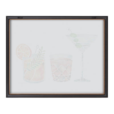 Blake Classic Cocktails Framed Printed Glass by Cat Coquillette by kateandlaurel - product image 4 for Resin Society