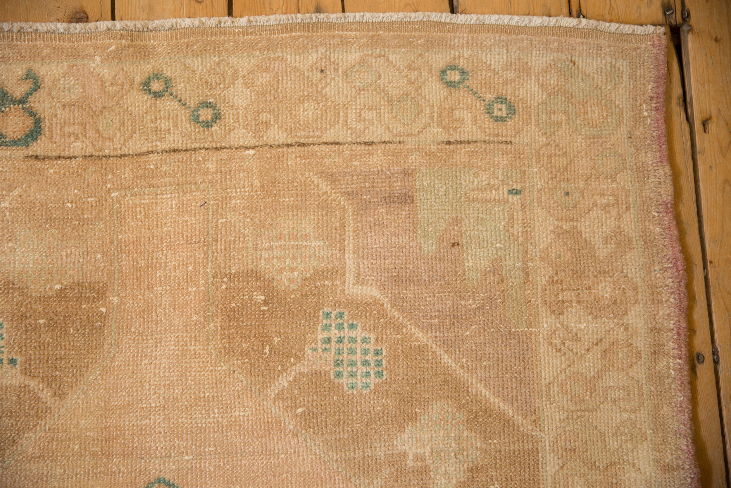 4x9.5 Vintage Distressed Oushak Rug Runner by Old New House® - product image 3 for Resin Society