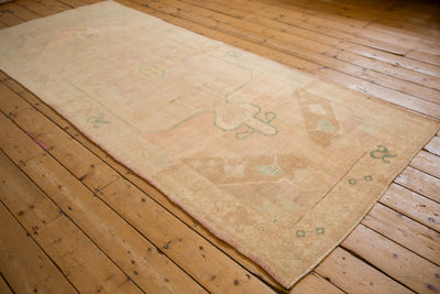 4x9.5 Vintage Distressed Oushak Rug Runner by Old New House® - product image 4 for Resin Society