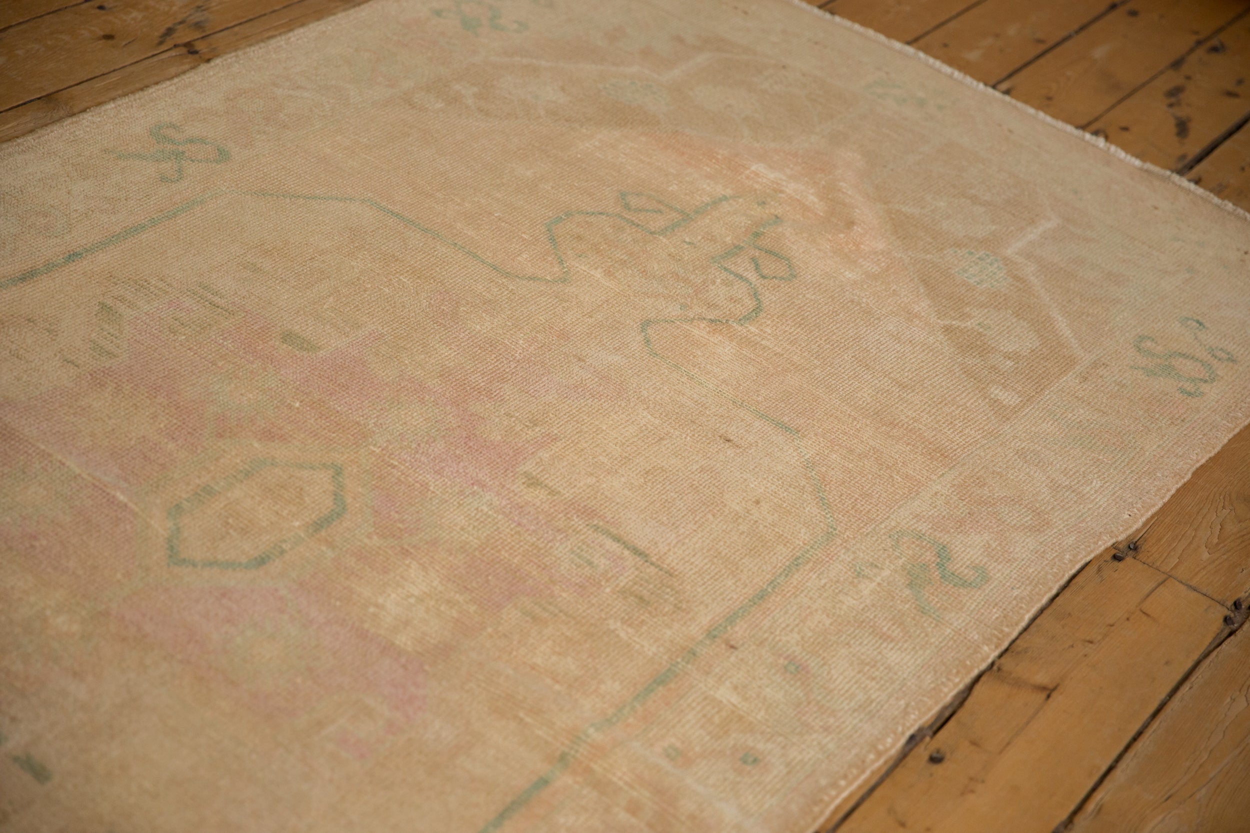 4x9.5 Vintage Distressed Oushak Rug Runner by Old New House® - product image 7 for Resin Society