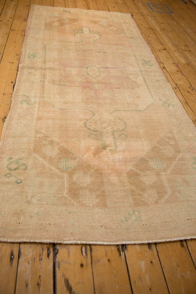 4x9.5 Vintage Distressed Oushak Rug Runner by Old New House® - product image 8 for Resin Society