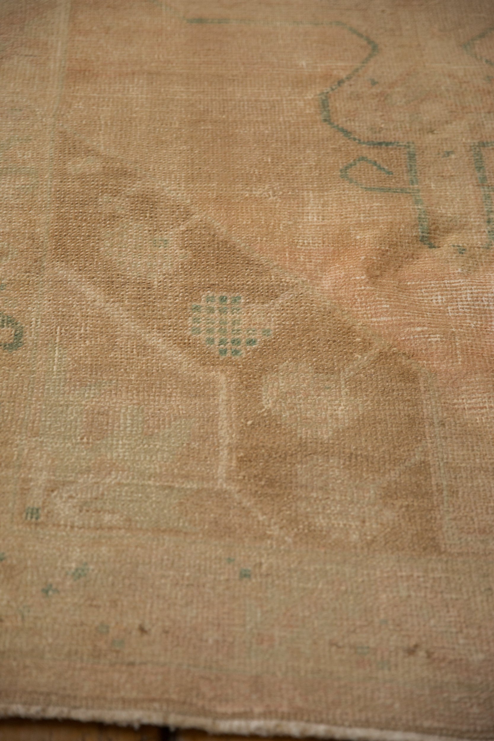 4x9.5 Vintage Distressed Oushak Rug Runner by Old New House® - product image 9 for Resin Society
