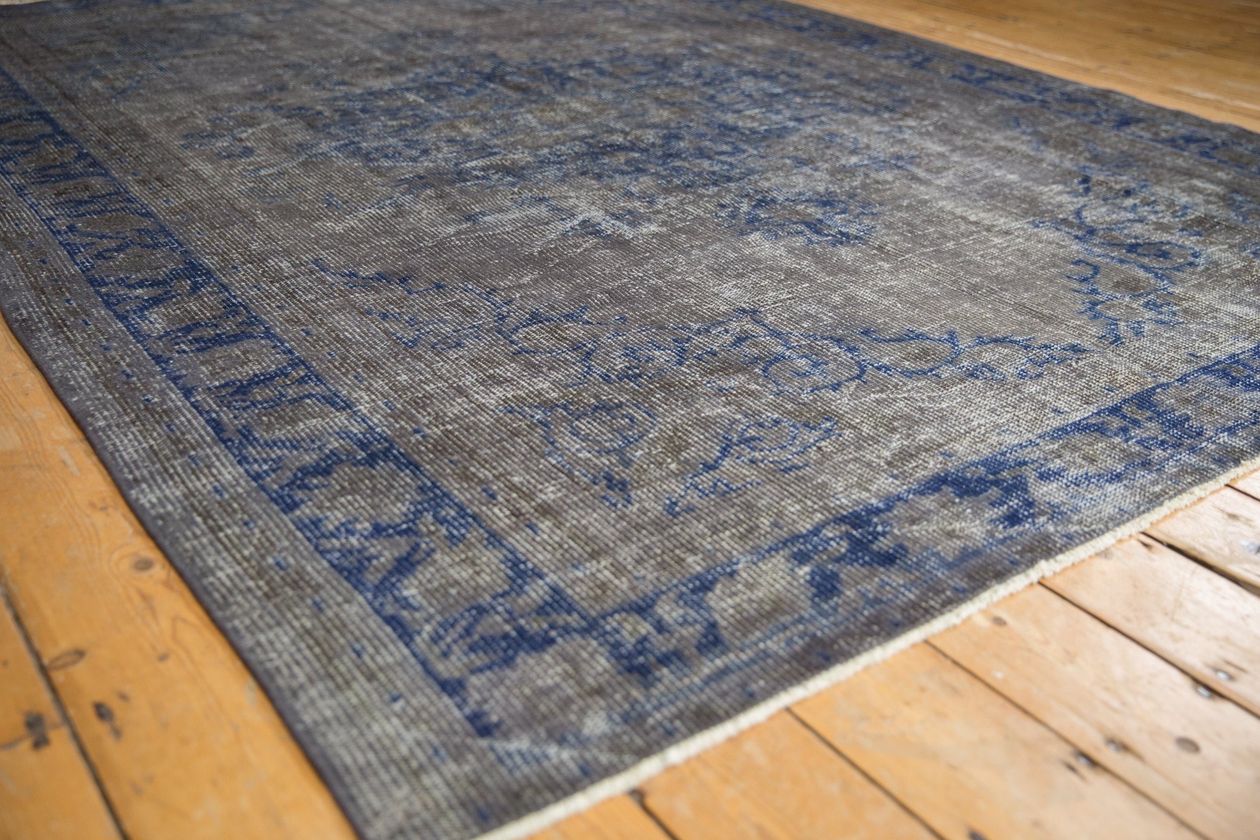 6.5x9 Vintage Distressed Overdyed Oushak Carpet by Old New House® - product image 3 for Resin Society