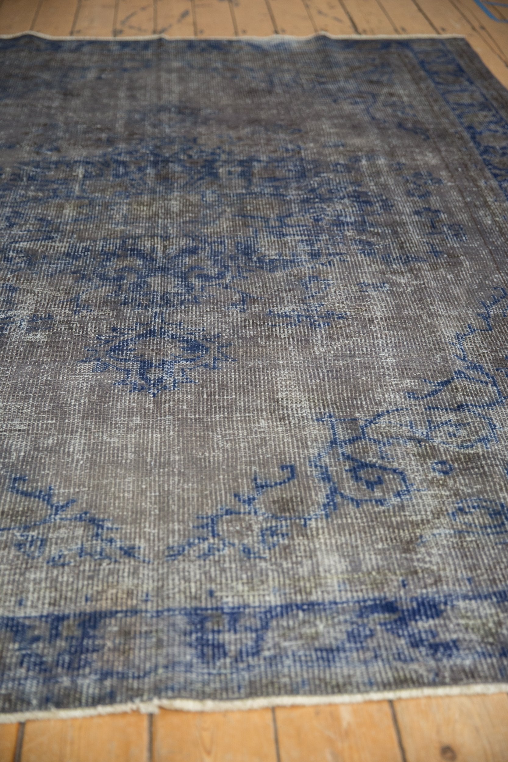 6.5x9 Vintage Distressed Overdyed Oushak Carpet by Old New House® - product image 4 for Resin Society