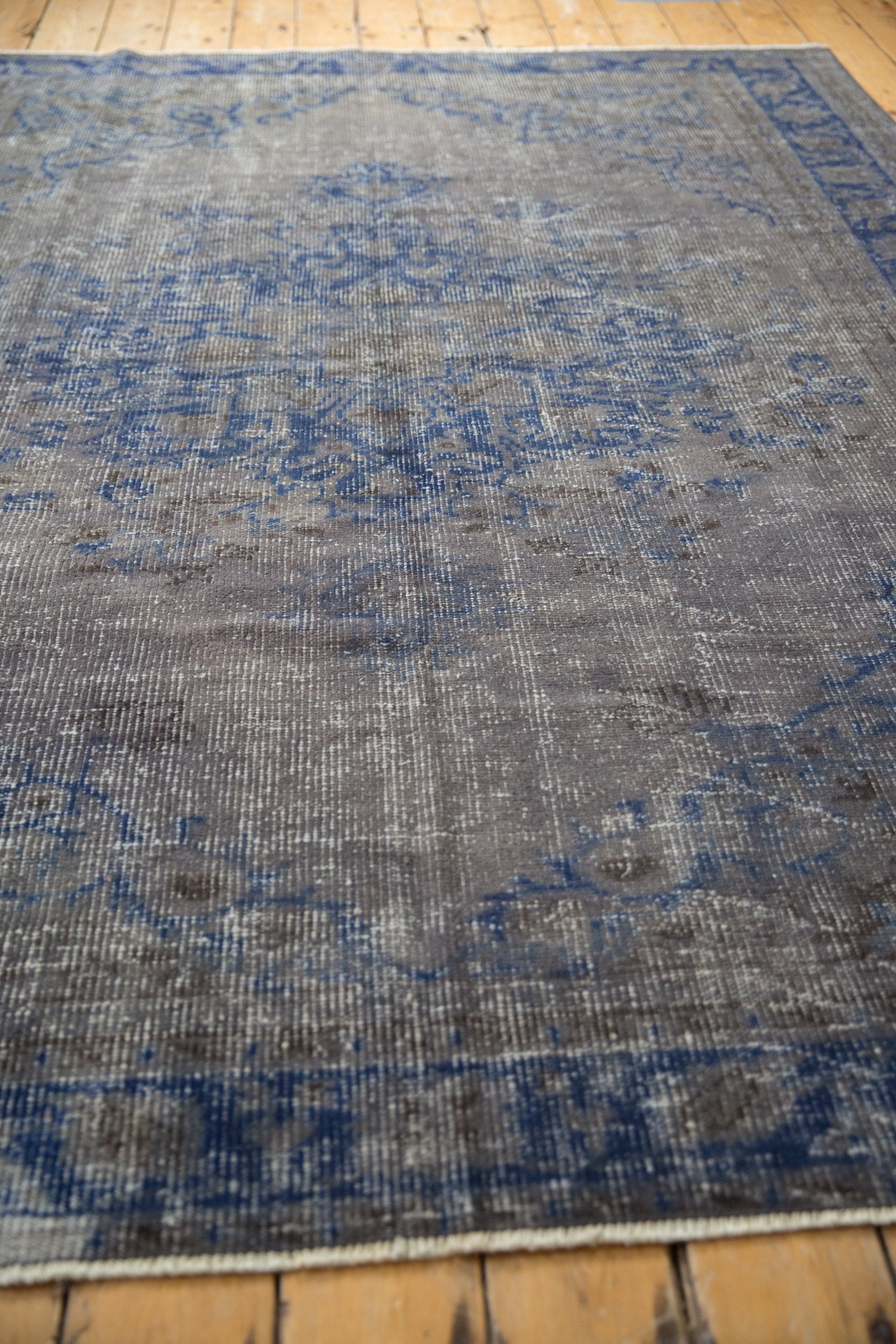 6.5x9 Vintage Distressed Overdyed Oushak Carpet by Old New House® - product image 6 for Resin Society
