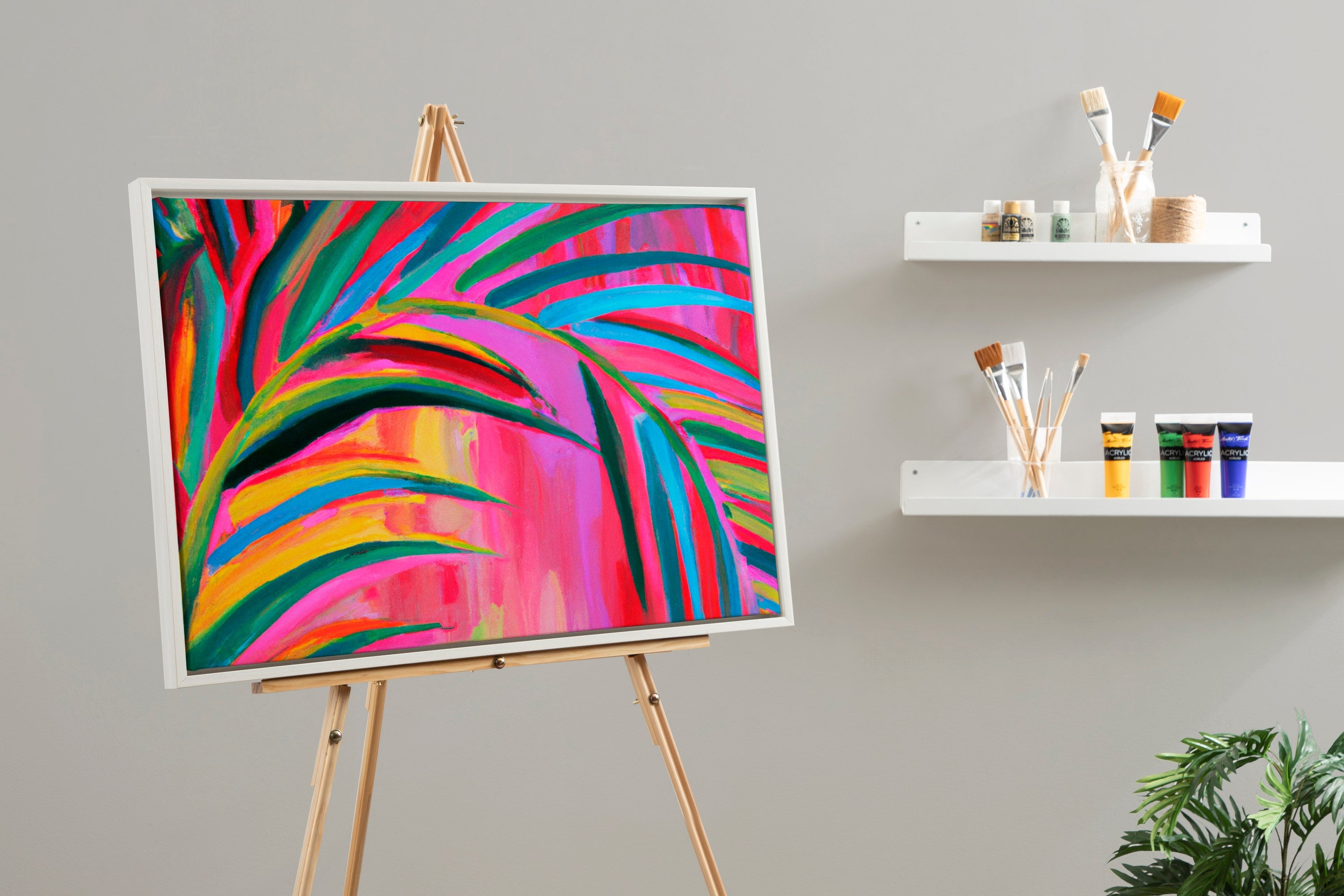 Sylvie Blank Framed Canvas 23x33
