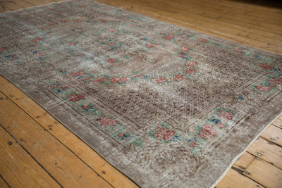 5.5x9.5 Vintage Distressed Overdyed Oushak Carpet