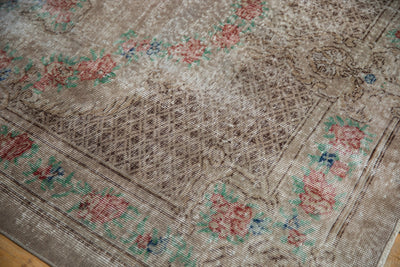 5.5x9.5 Vintage Distressed Overdyed Oushak Carpet