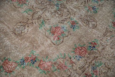 5.5x9.5 Vintage Distressed Overdyed Oushak Carpet