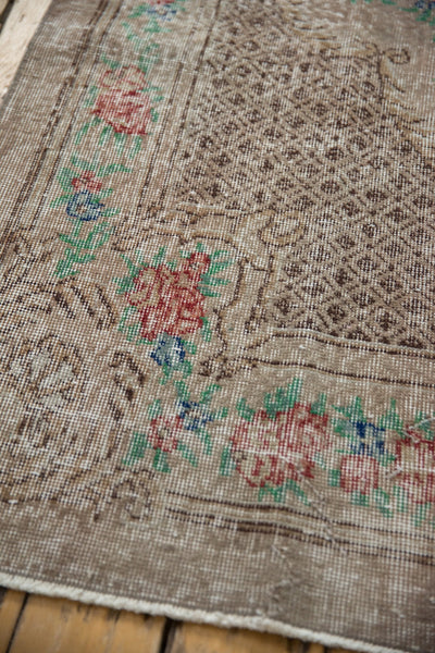 5.5x9.5 Vintage Distressed Overdyed Oushak Carpet