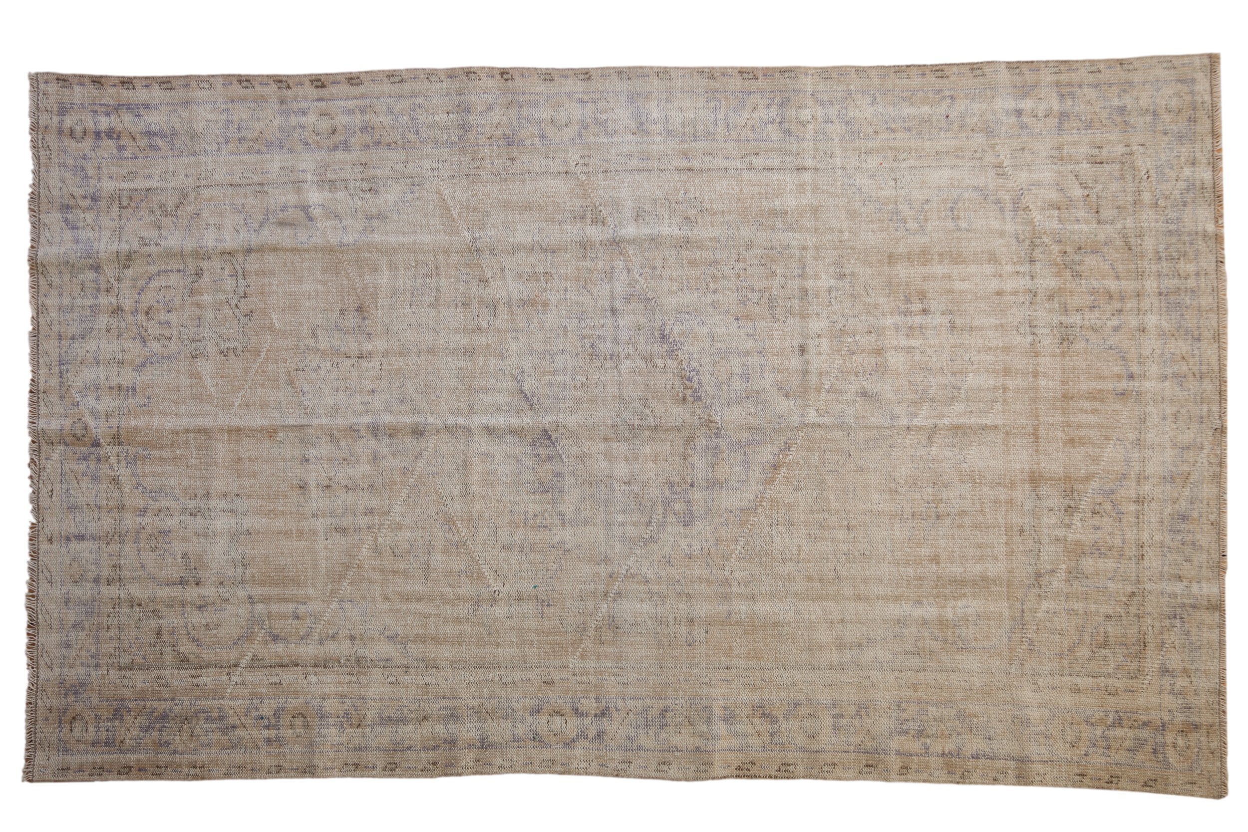 5.5x9.5 Vintage Distressed Oushak Carpet