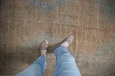 5x12.5 Vintage Distressed Oushak Rug Runner by Old New House® - product image 2 for Resin Society