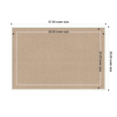 Pinboard White Scalloped Edge