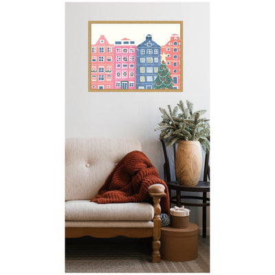 Sylvie Framed Canvas Festive Home by Teju Reval