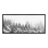 Sylvie Forest On A Foggy Day BW Framed Canvas by kateandlaurel - product image 12 for Resin Society