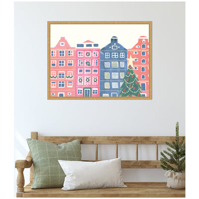 Sylvie Framed Canvas Festive Home by Teju Reval